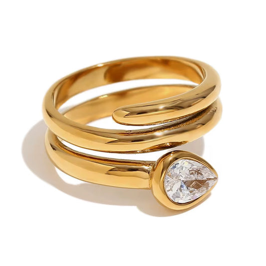 Serpent Ring Gold💧