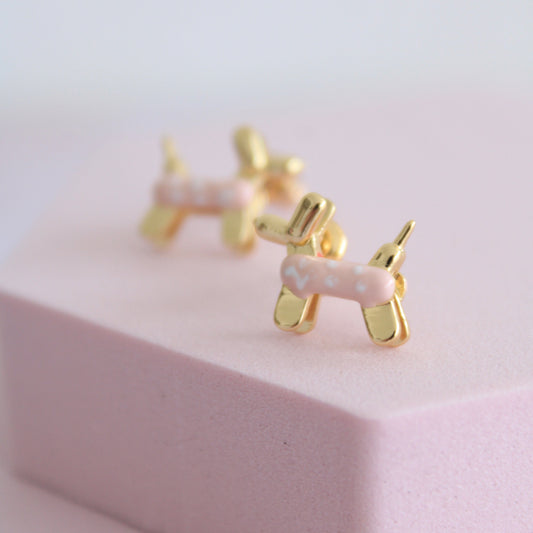 Pink Hot Doggy Studs