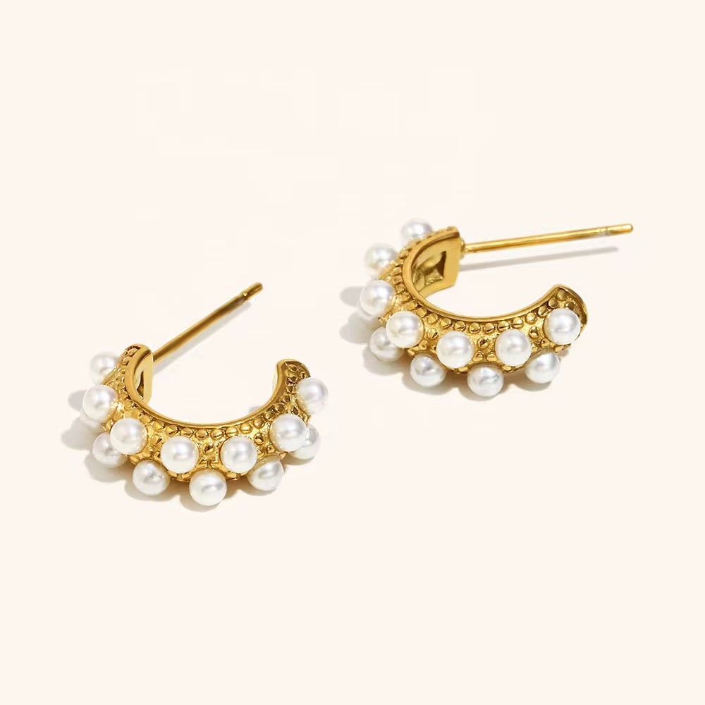 Perly Semi Hoops Mini💧