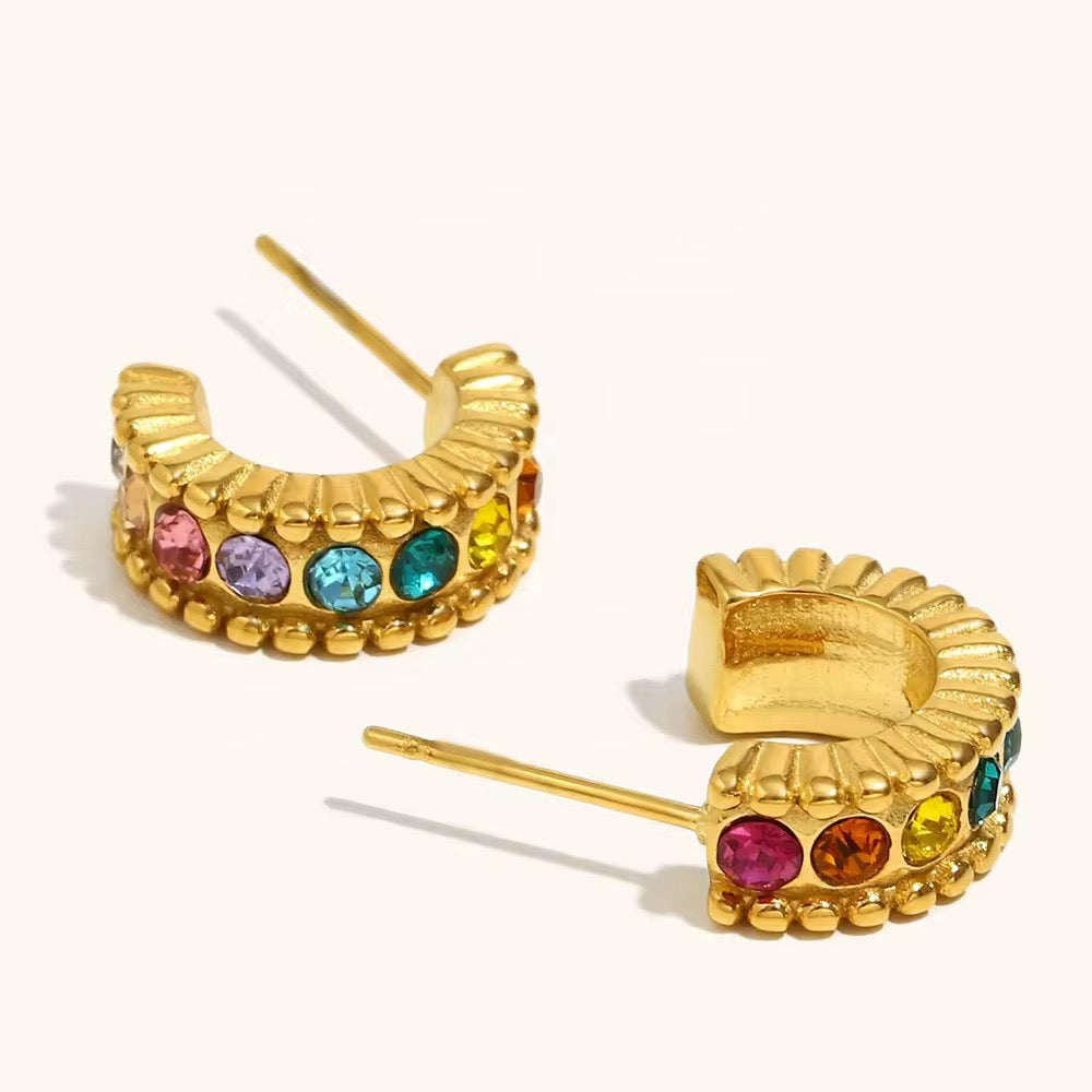 Rainbow Semi Hoops Mini💧
