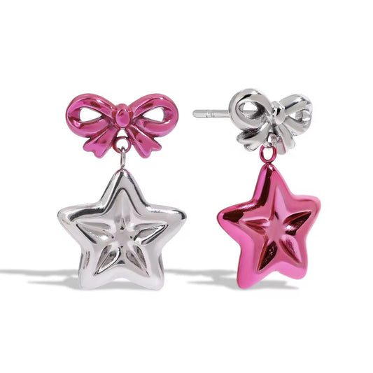 Pink Rockstar Earrings💧