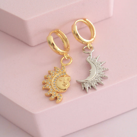 The Sun to my Moon Earrings