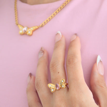 Elly Butterfly Ring Gold💧