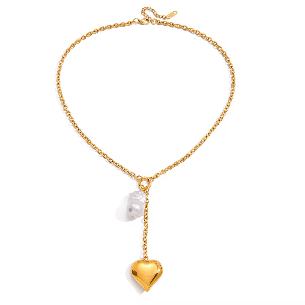 Karú Heart and Pearl Necklace💧