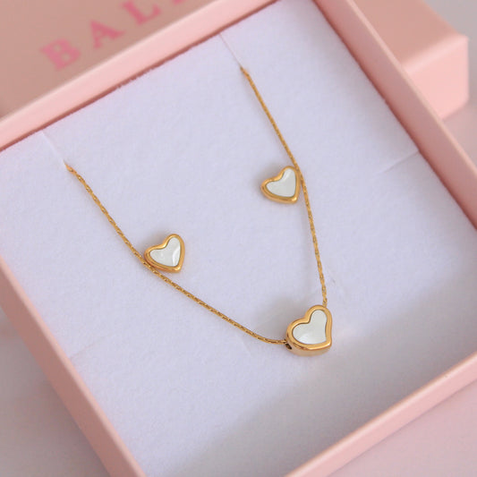 Mini Heart Set Blanco💧