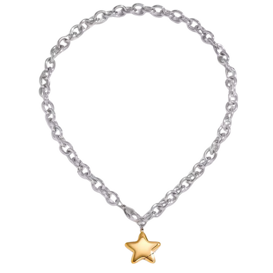 Bicolor Star Necklace💧