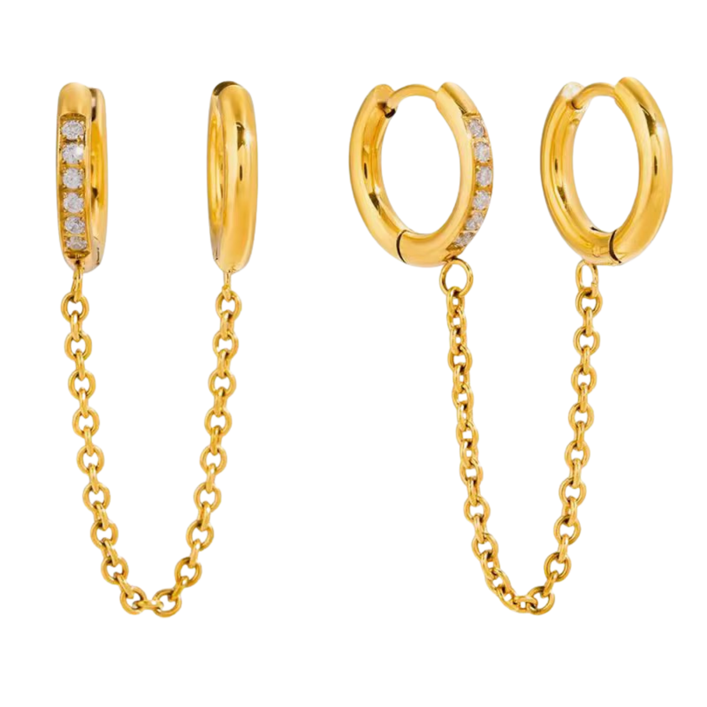 Chain Double Huggies💧