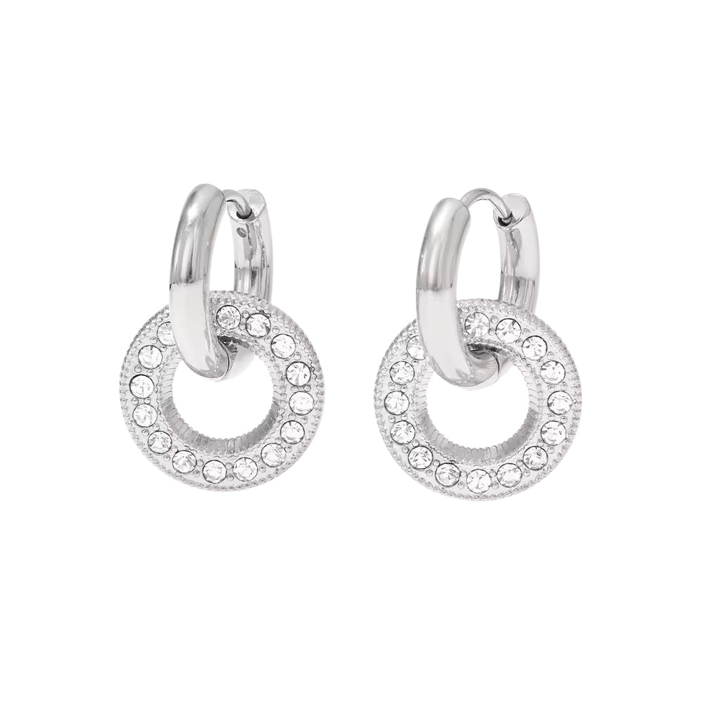 Godiva Hoops Silver💧