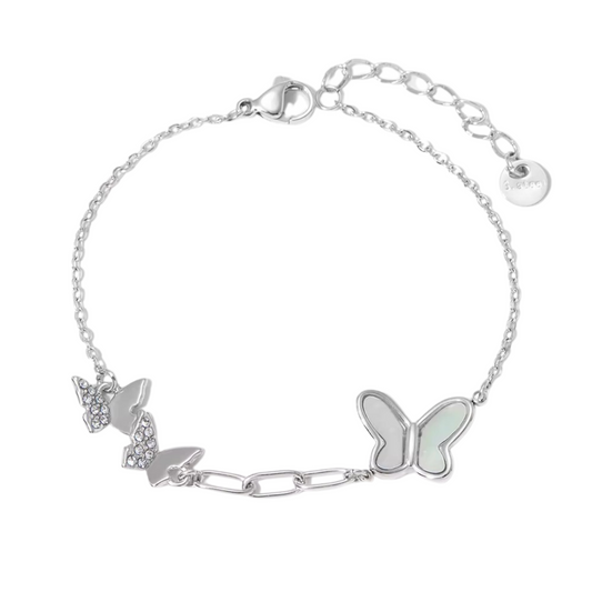 Lilia Butterfly Bracelet Silver💧