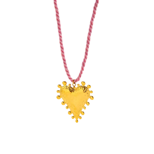 Big Heart Pink Necklace💧