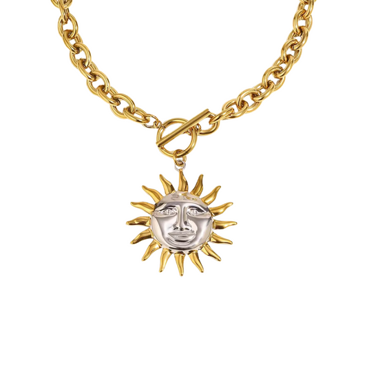 Bicolor Sonne Necklace💧