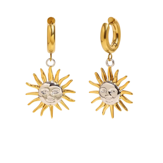 Bicolor Sonne Hoops💧