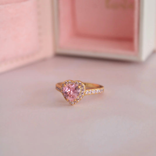 Heart Promise Ring Gold