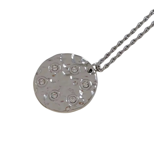 Willa Coin Necklace Silver💧