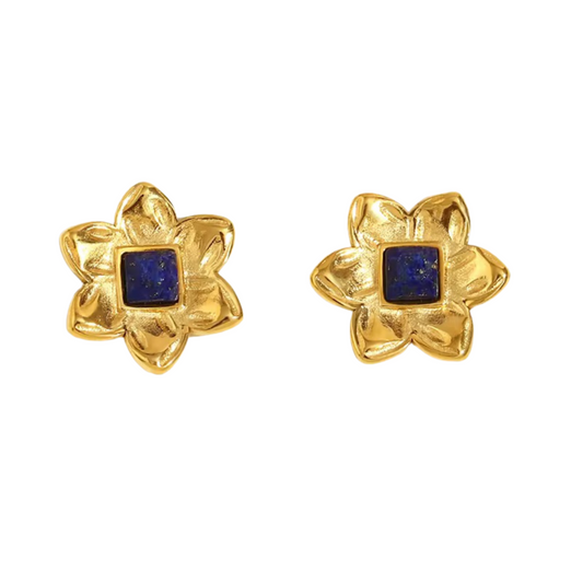 Blue Flower Earrings💧